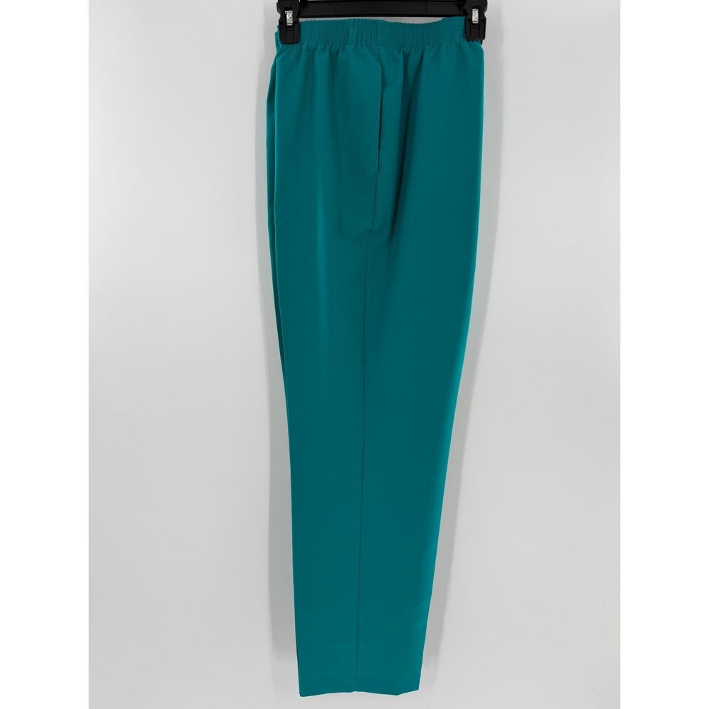 Allison Daley Teal Elastic Waist Straight Leg Pull On Pants Womens 16 Regular